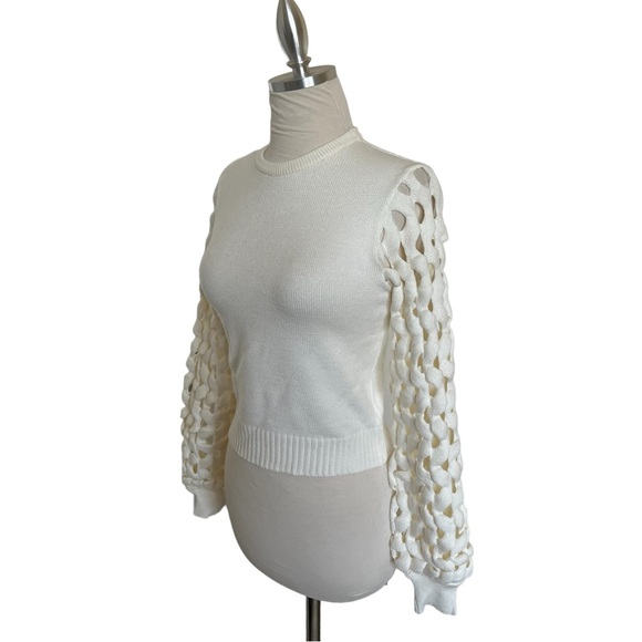 MARIA PAVAN SOFT WINTER WHITE KNIT TOP XS - Picture 2 of 11